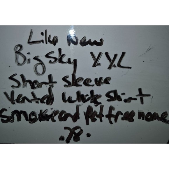 Big Sky Outfitters Mens White Short Sleeve Button-Up Fishing Shirt Size XXL - Picture 6 of 6